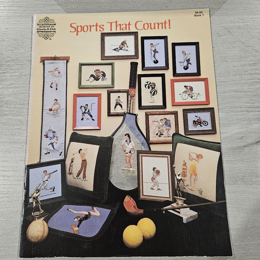 Sports That Count Counted Cross Stitch Charts Book 7 Gloria & Pat Designs